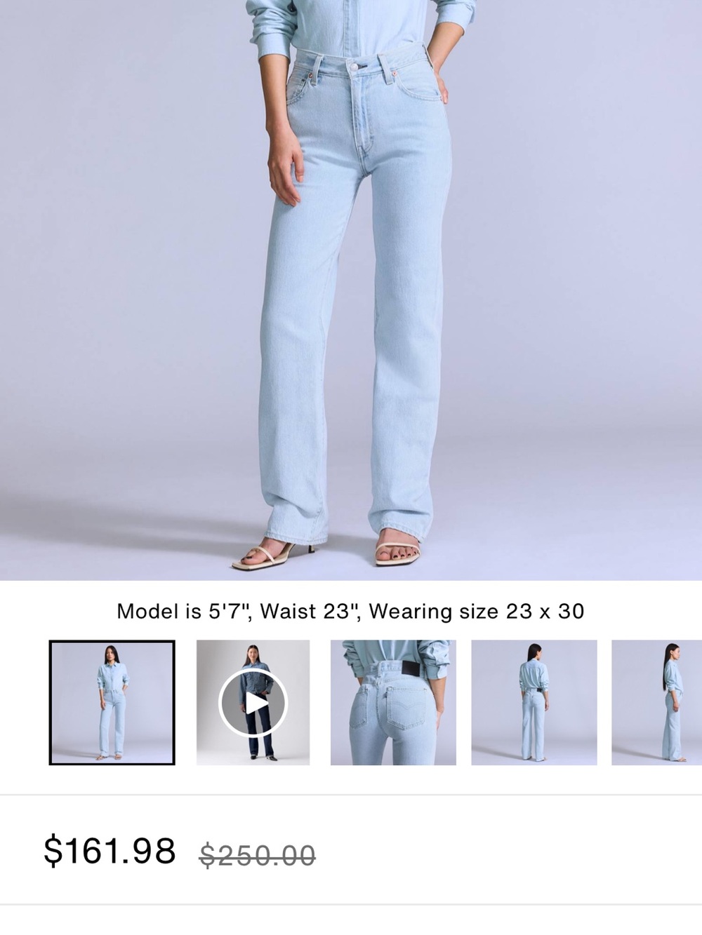 Levi’s Japanese Selvedge Plank Straight Fit Women's Jeans - Picture 16 of 16